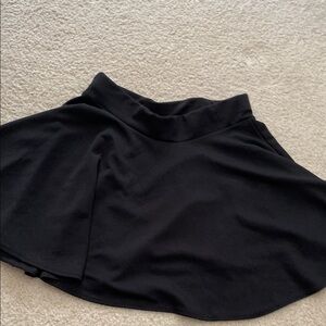 Black Skater‎ Mini Skirt for Casual Wear